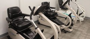 The exercise room at The Elms Senior Assisted Living